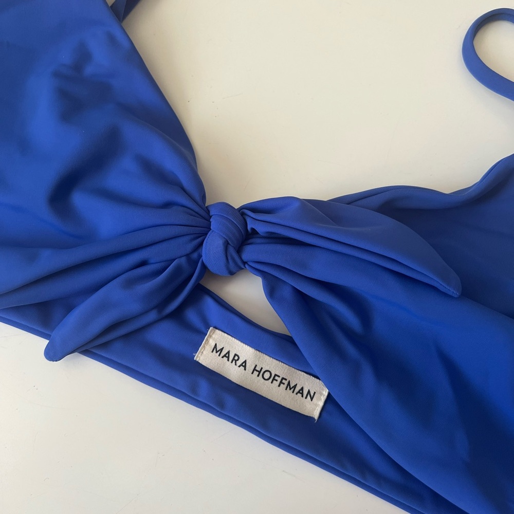Mara Hoffman Carla Tie-Front Triangle Swim Top